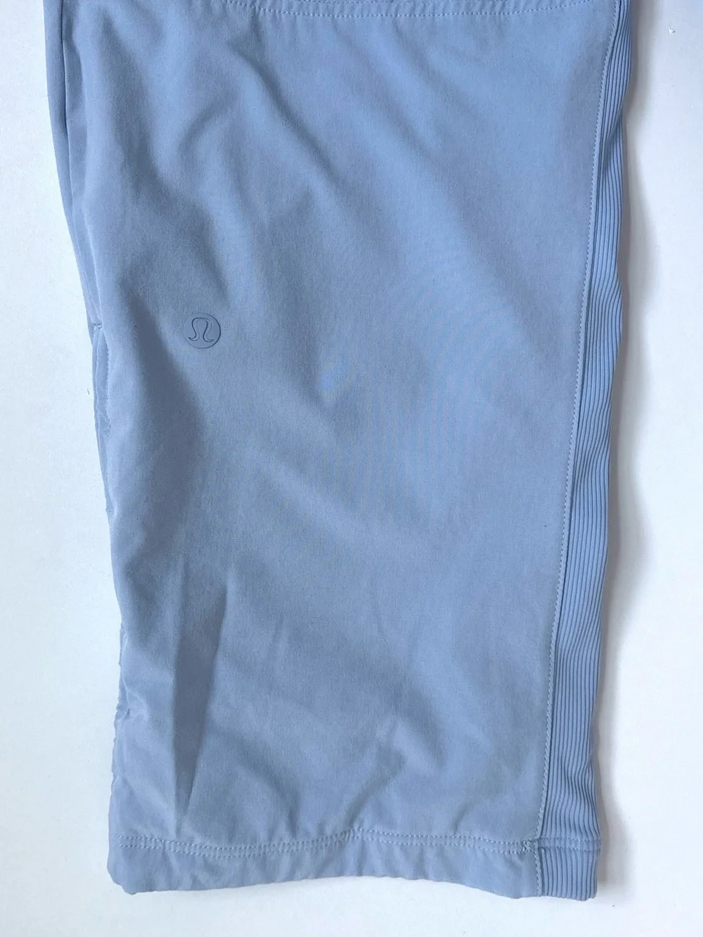 Lululemon Beyond The Studio Crop Pants Blue Linen Size 8